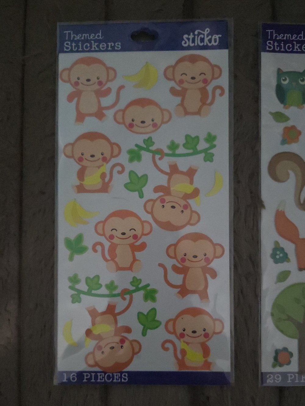 American Crafts | Animal Sticker Packs - Assorted Green/Brown/Orange - Picture 2 of 4